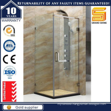 SUS 304 Hinged Frameless Shower Screen for Hotels Projects